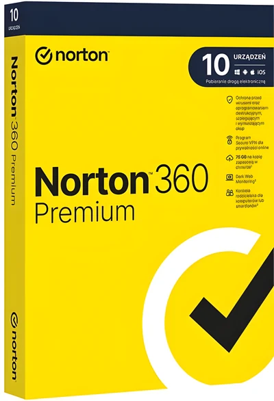 Norton 360 Premium - 10 urządzeń, 36 miesięcy, licencja elektroniczna