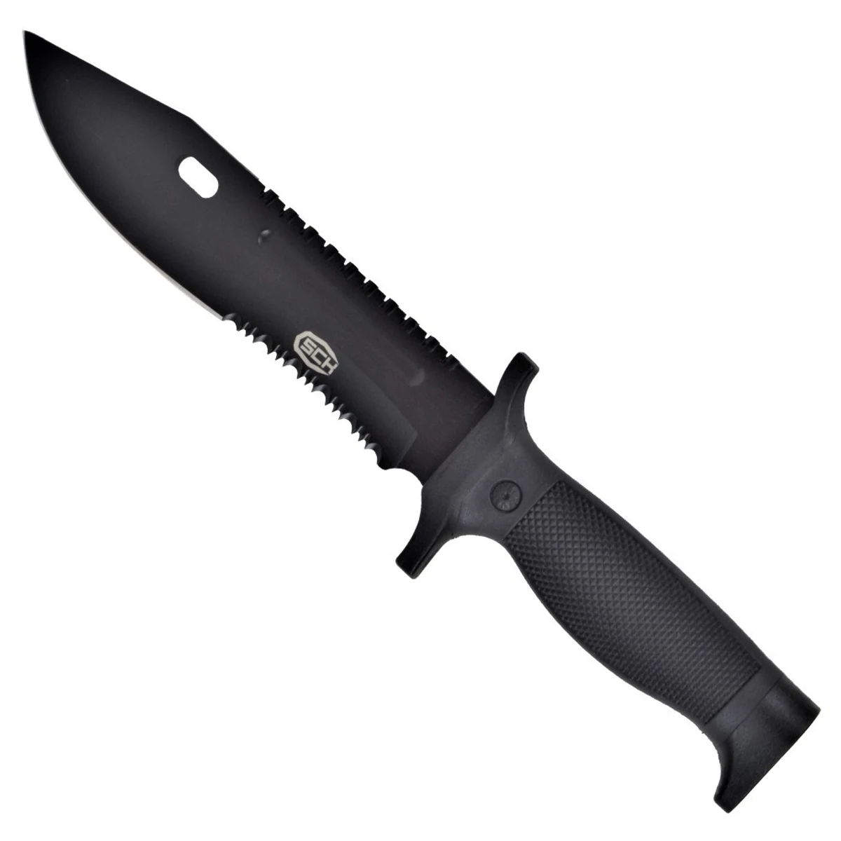 Nóż Taktyczny SCK 828-6 Black - Czarny Ostrze