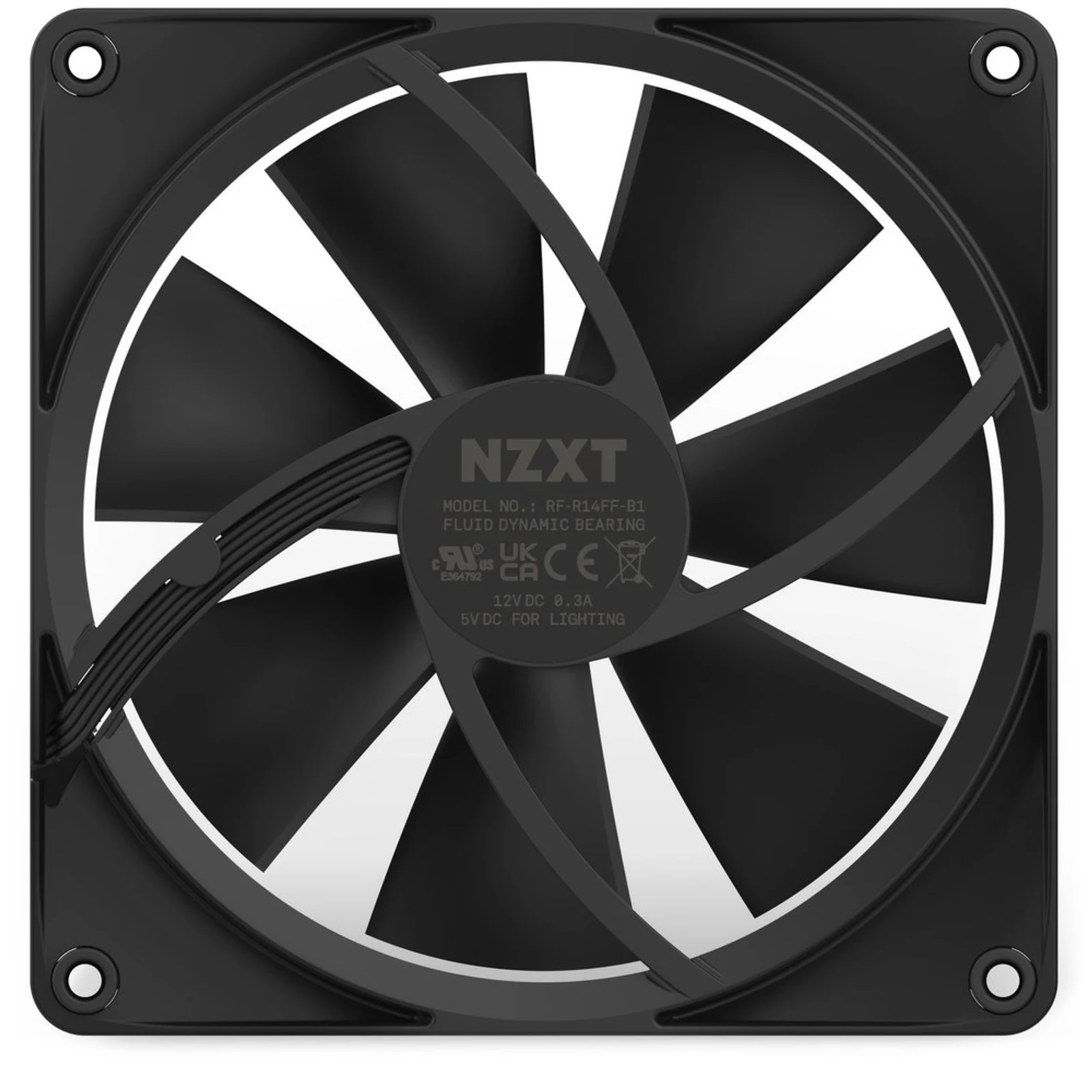 NZXT WENTYLATOR F140 RGB PWM CZARNY — zdjęcie 1 z 6