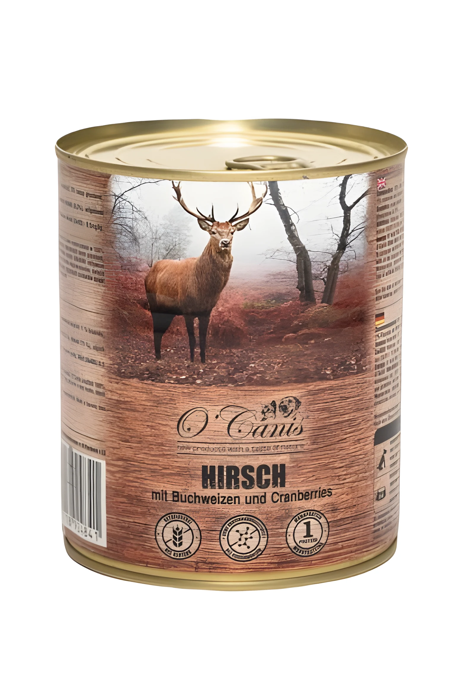 O'CANIS Jeleń z kaszą gryczaną - 800 g