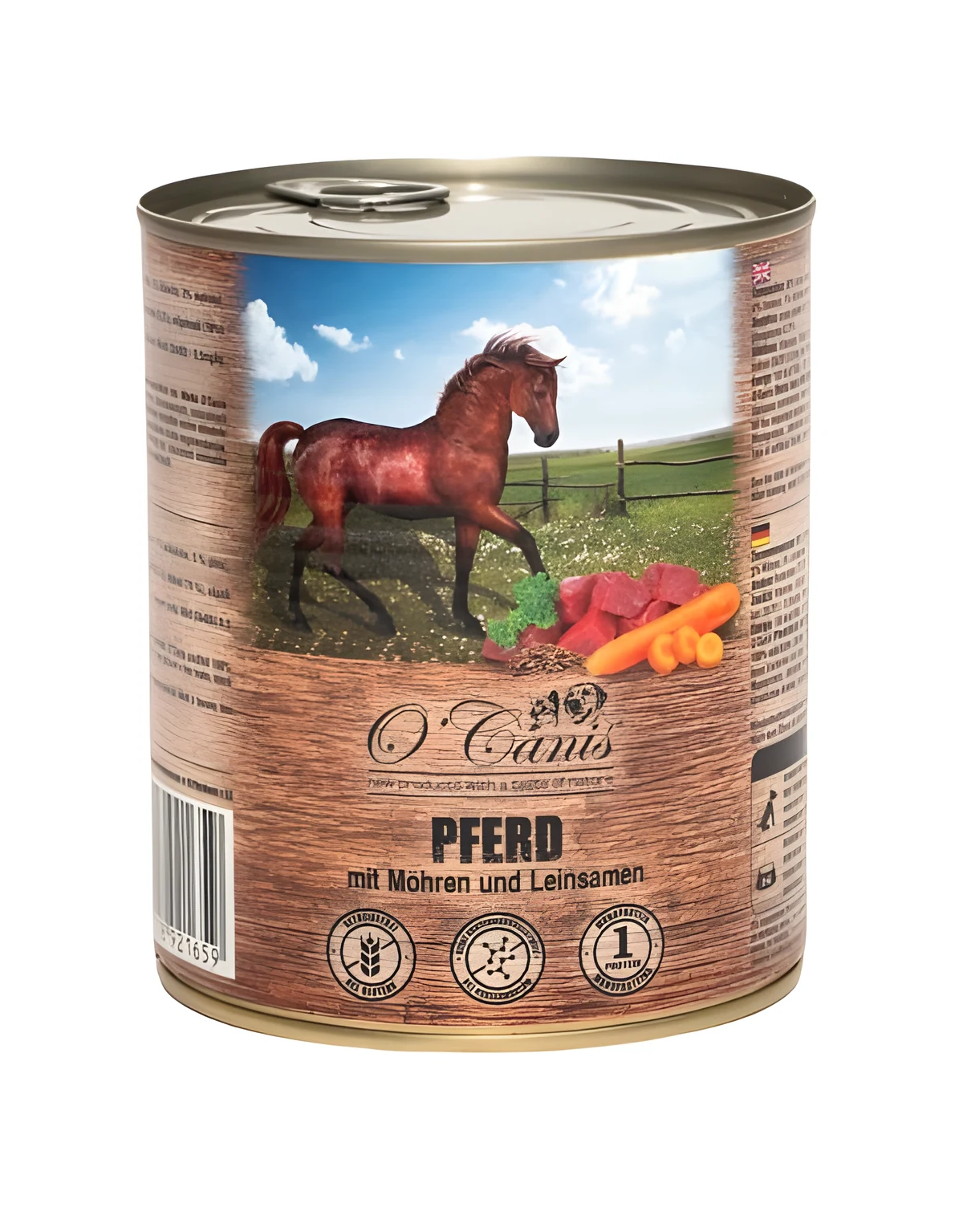 O'CANIS Konina z warzywami i siemieniem 800g