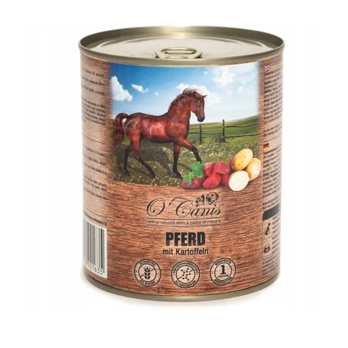 O'CANIS Konina z ziemniakami 800g - Dla psa