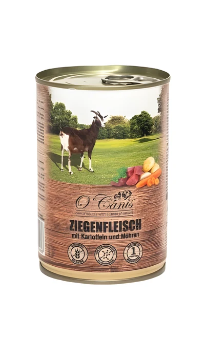 O'Canis Mokra Karma dla Psa - Koza z Ziemniakami, Pietruszką i Marchewką (400 g)