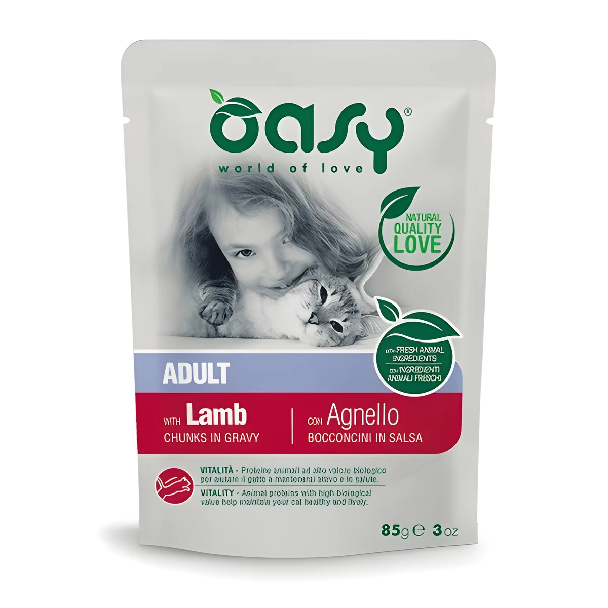 Oasy Chunks in gravy Adult LAMB 85gr