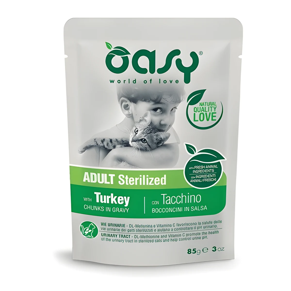 Oasy Chunks in gravy Adult Turkey 85gr