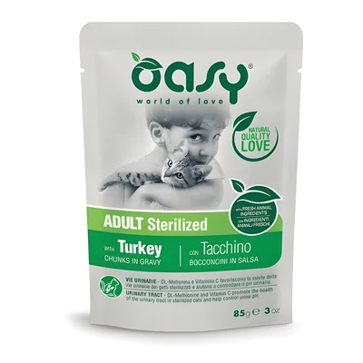 Oasy Chunks w sosie dla dorosłych kotów, kurczak 85g