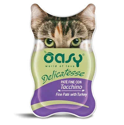 Oasy Delicatese - Mokra Karma dla Kota z Indykiem, 85g