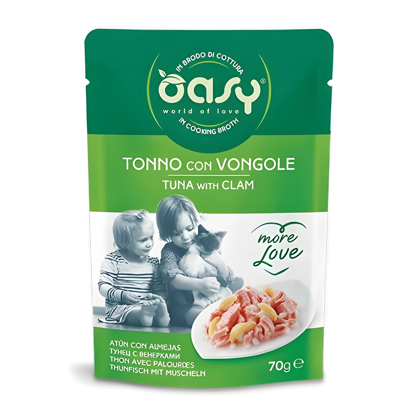 Oasy More Love Tuna with Clam 70g Saszetka