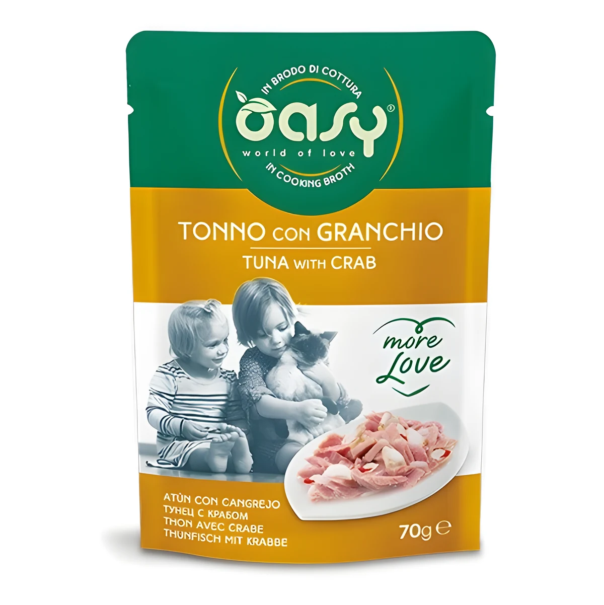 Oasy More Love Tuna with Crab 70gr - Dla Kota