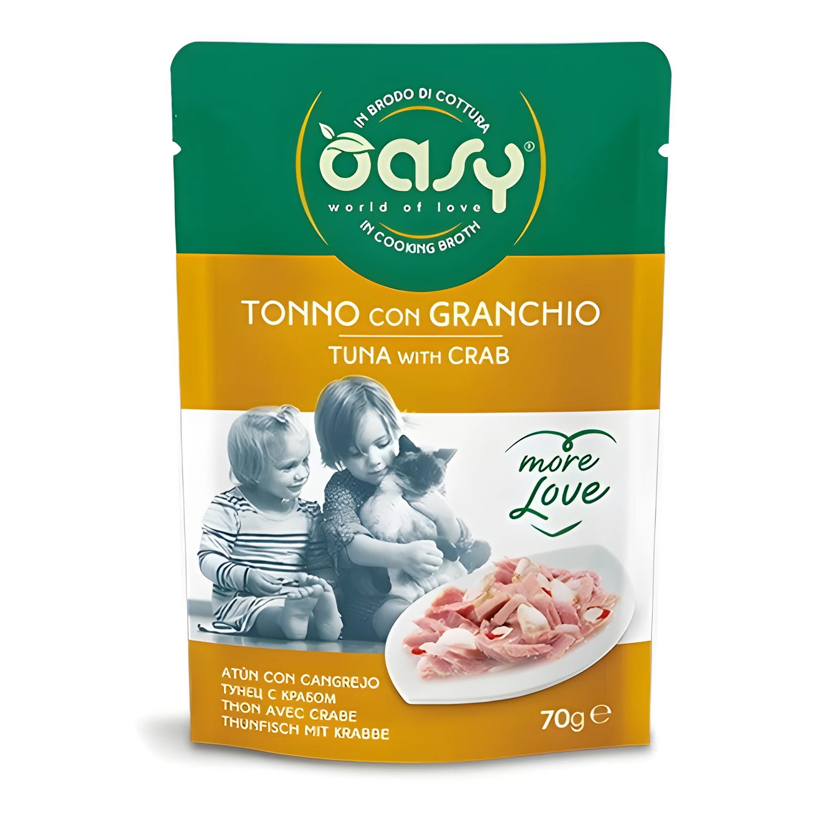 Oasy More Love Tuna with Crab 70gr - Dla Kota