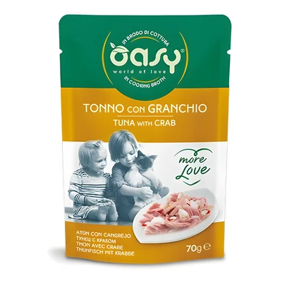 Oasy More Love Tuńczyk z Krabem - Mokra Karma dla Kota, 70g