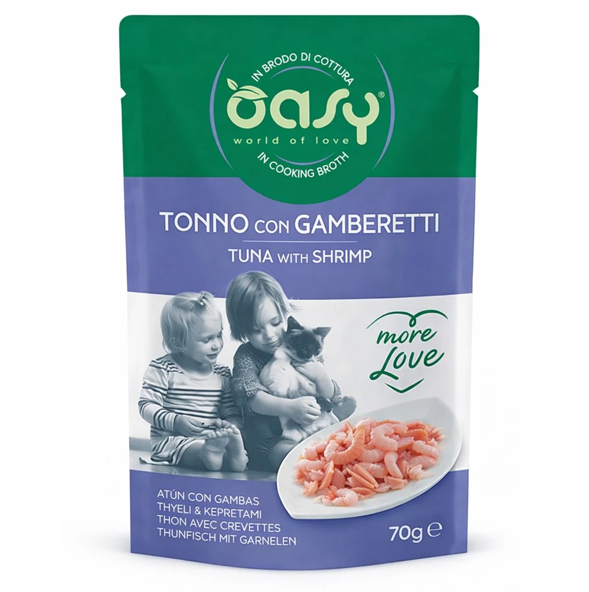 Oasy More Love Tuna with shrimp 70gr