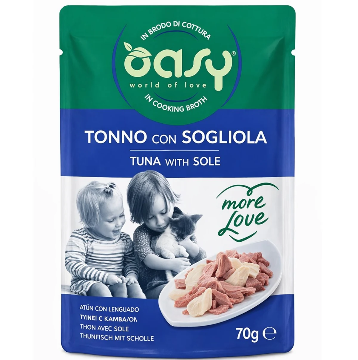 Oasy More Love Tuna with Sole 70gr