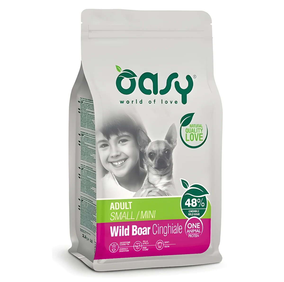 Oasy One Animal Protein Adult S/M Wild Boar 2,5kg