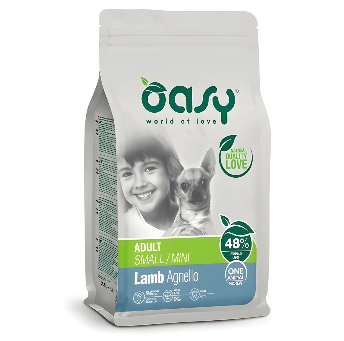 Oasy One Animal Protein Adult Small/Mini Lamb 2,5kg