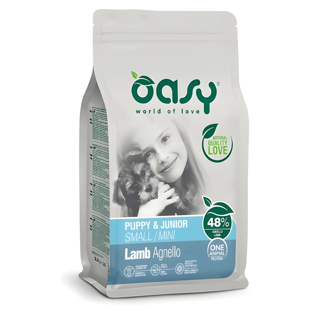 Oasy One Animal Protein Puppy Small/Mini Lamb 0,8kg