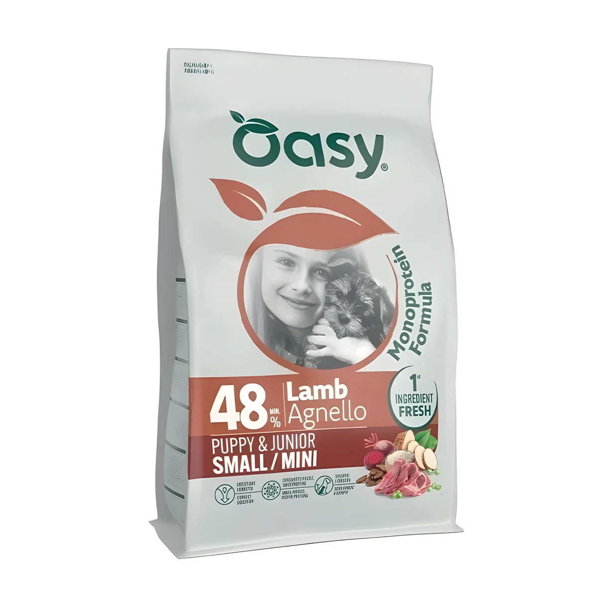 Oasy One Animal Protein Puppy Small/Mini Lamb 0,8kg