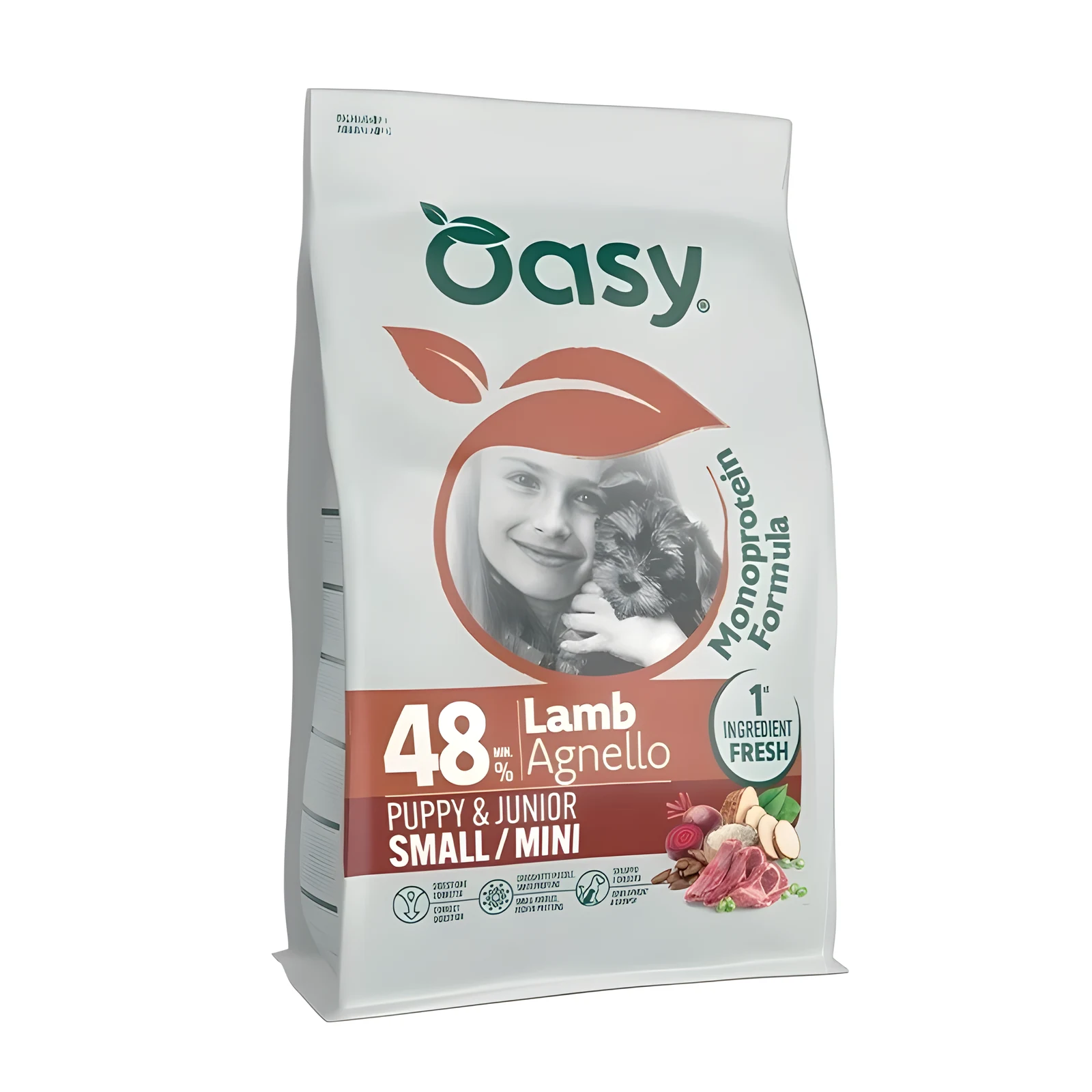 Oasy One Animal Protein Puppy Small/Mini Lamb 0,8kg