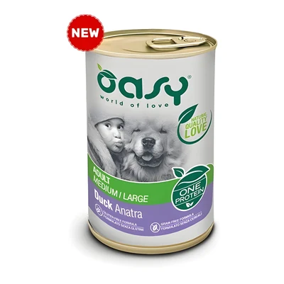 Oasy One Protein Adult Medium/Large - Karma mokra z kaczką 400g