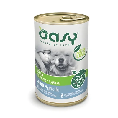 Oasy One Protein Adult Medium/Large - Karma mokra z jagnięciną 400g