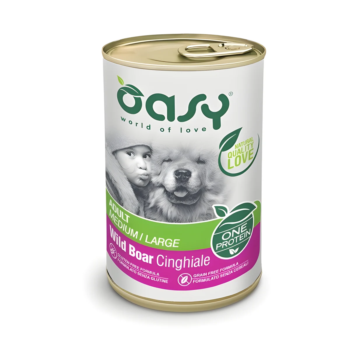 Oasy One Protein Adult Medium/Large Wild Boar 400gr