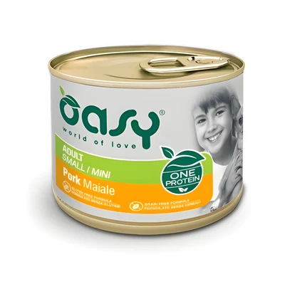 Oasy One Protein Adult Small/Mini - Karma mokra dla psów małych ras z wieprzowiną 200g