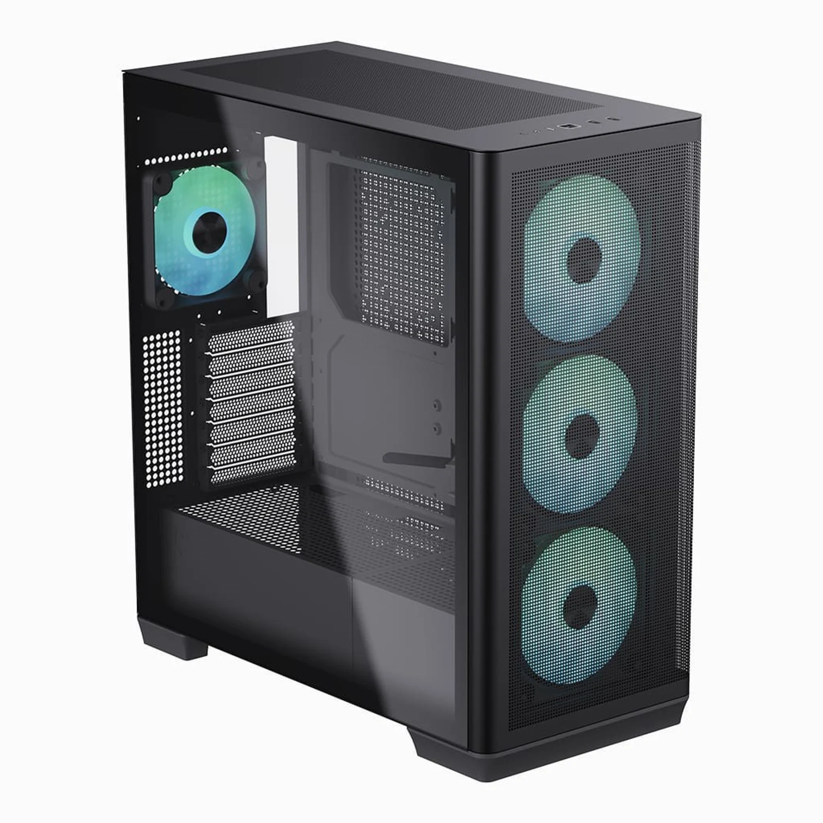 Obudowa AEROCOOL APNX C1-BK-v1 ARGB Czarna — zdjęcie 1 z 8