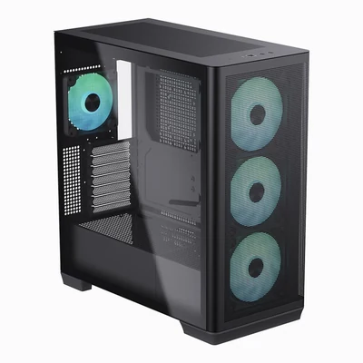 Obudowa AEROCOOL APNX C1-BK-v1 ARGB Czarna