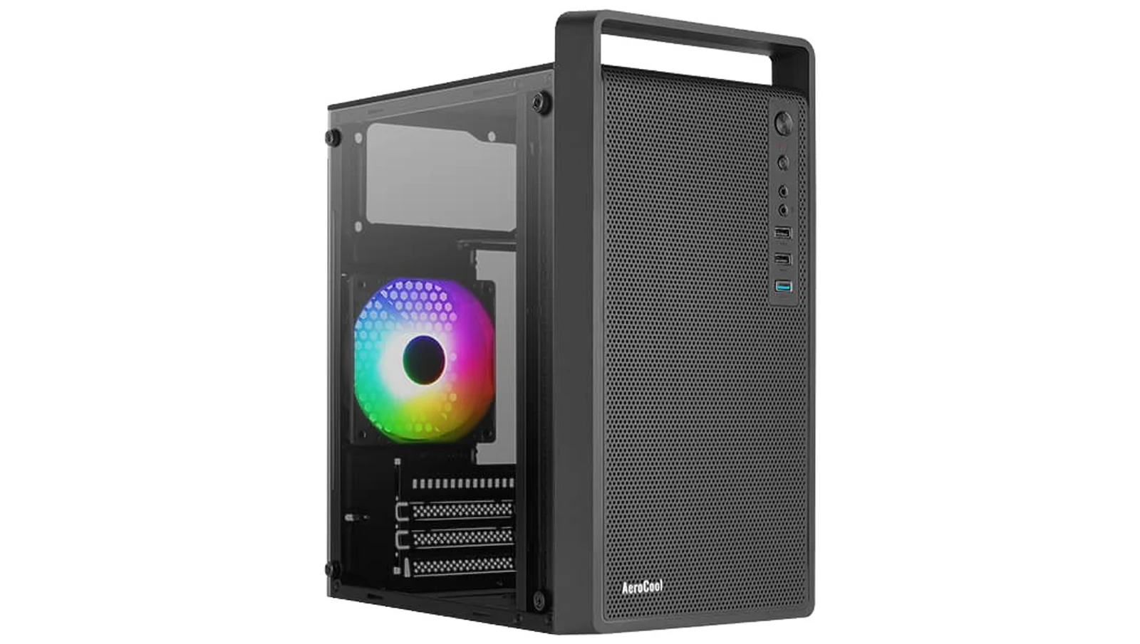 Obudowa Aerocool PGS CS-109-G-BK-v1 FRGB Czarna — zdjęcie 1 z 8
