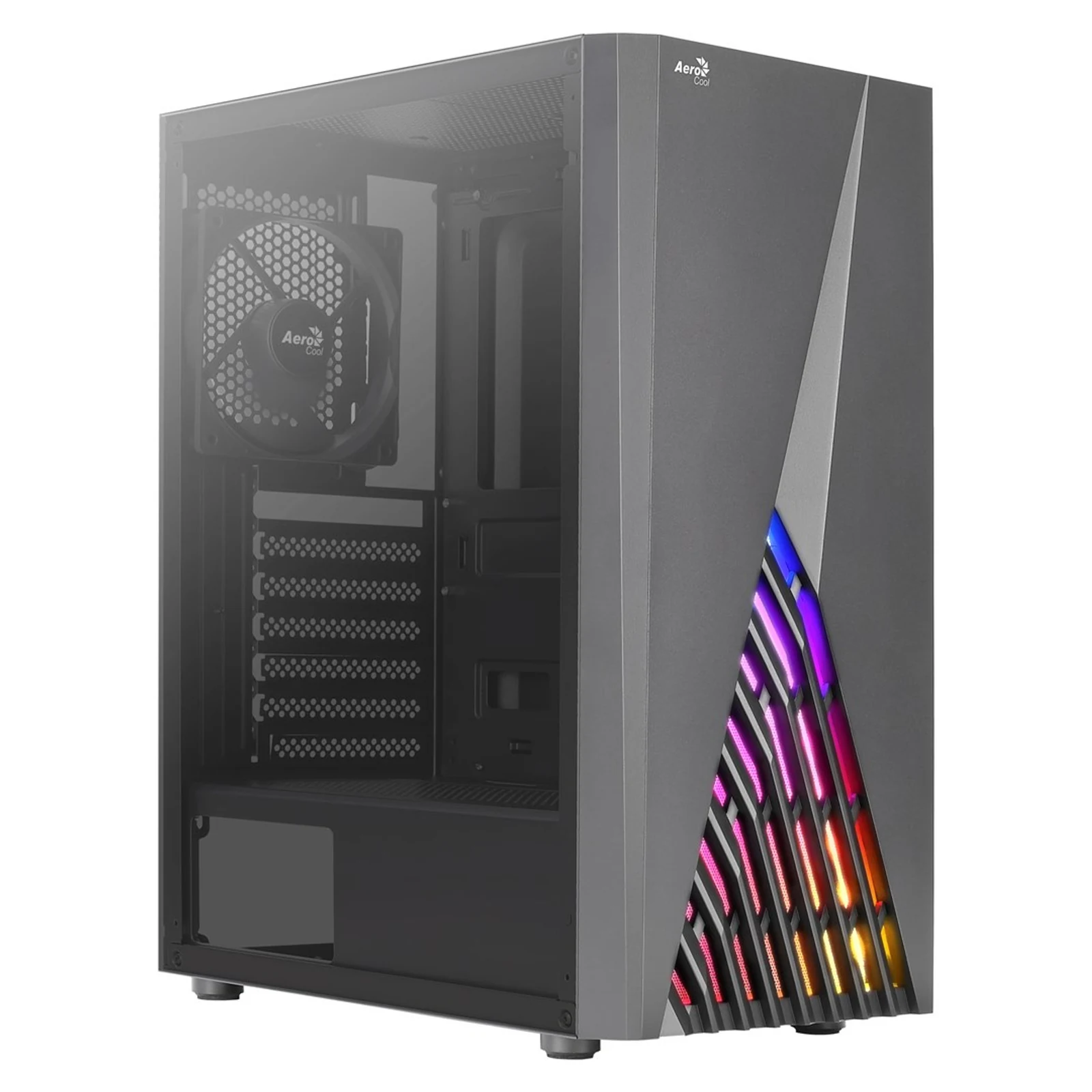 Obudowa AEROCOOL PGS DELTA-A-BK-v1 RGB czarna — zdjęcie 1 z 6