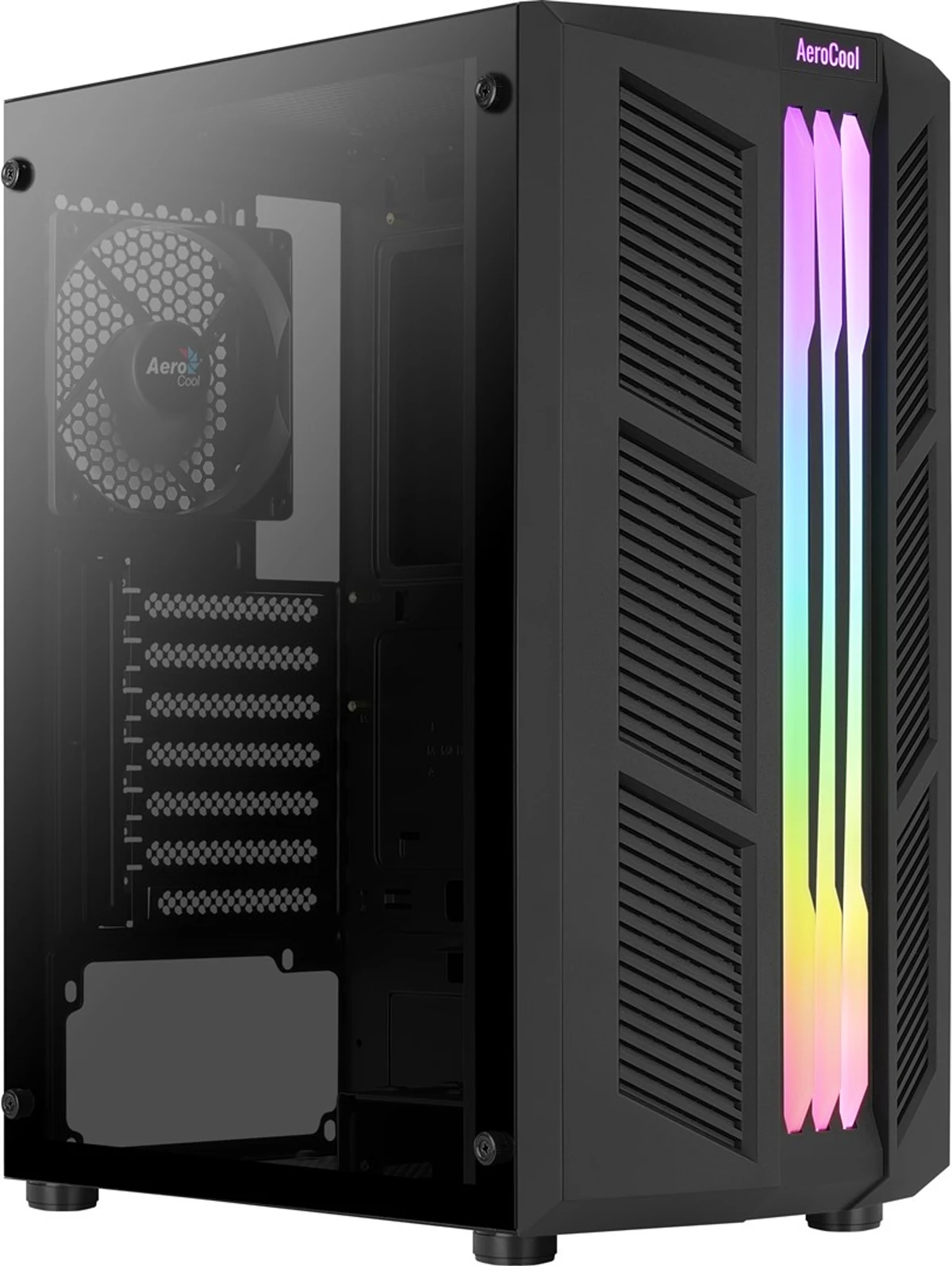 Obudowa Aerocool PGS Prime-G-BK-v1 RGB czarna