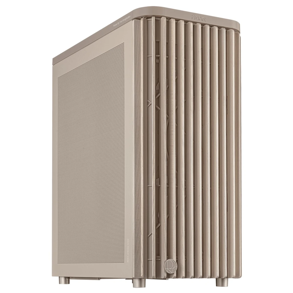 Obudowa Asus PROART PA401 Beżowa Drewno-Metal z wentylatorami PWM