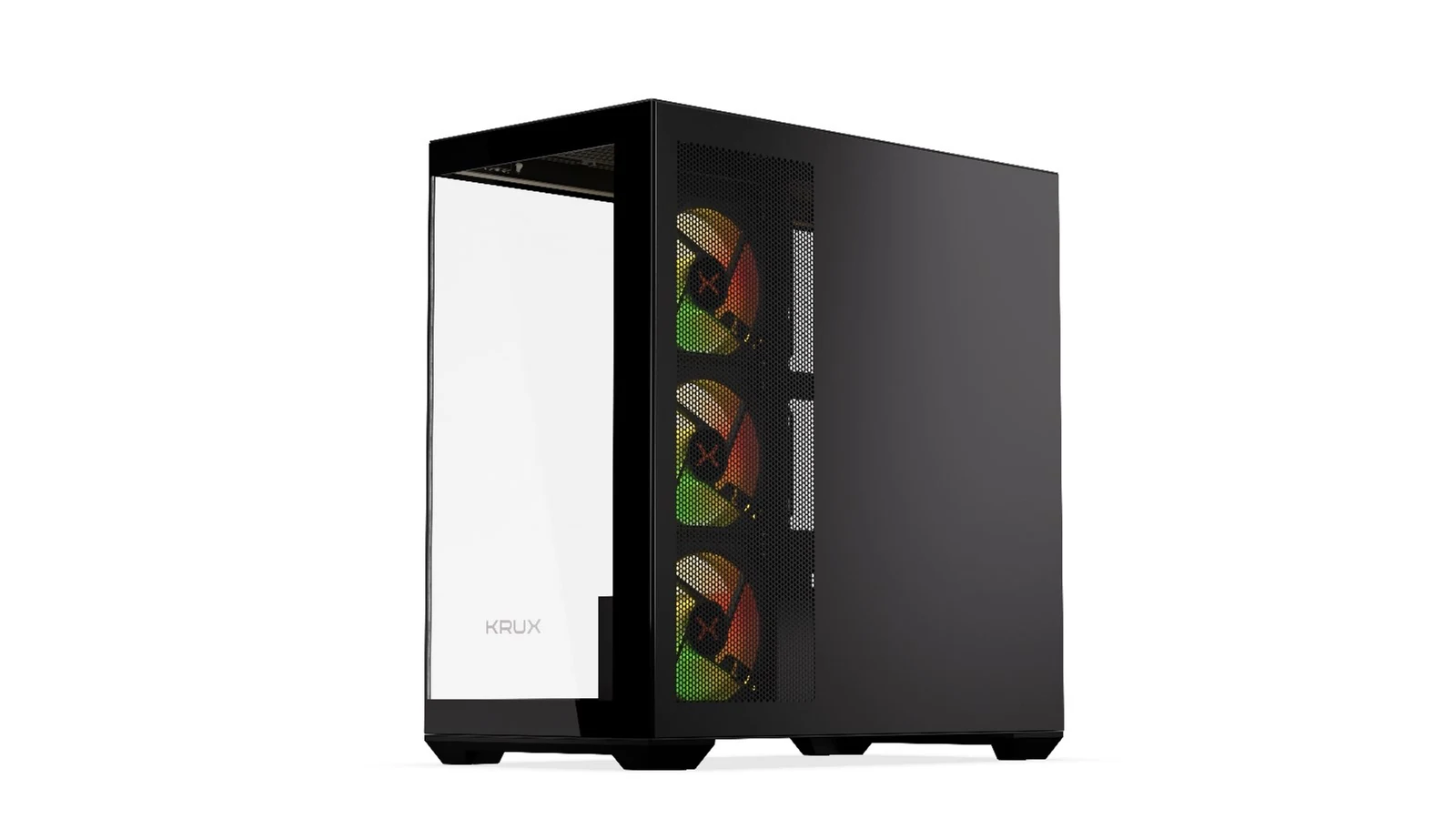 Obudowa Krux Exo - Szkło i Stal, ATX/MicroATX/ITX, 3 wentylatory w zestawie — zdjęcie 1 z 8