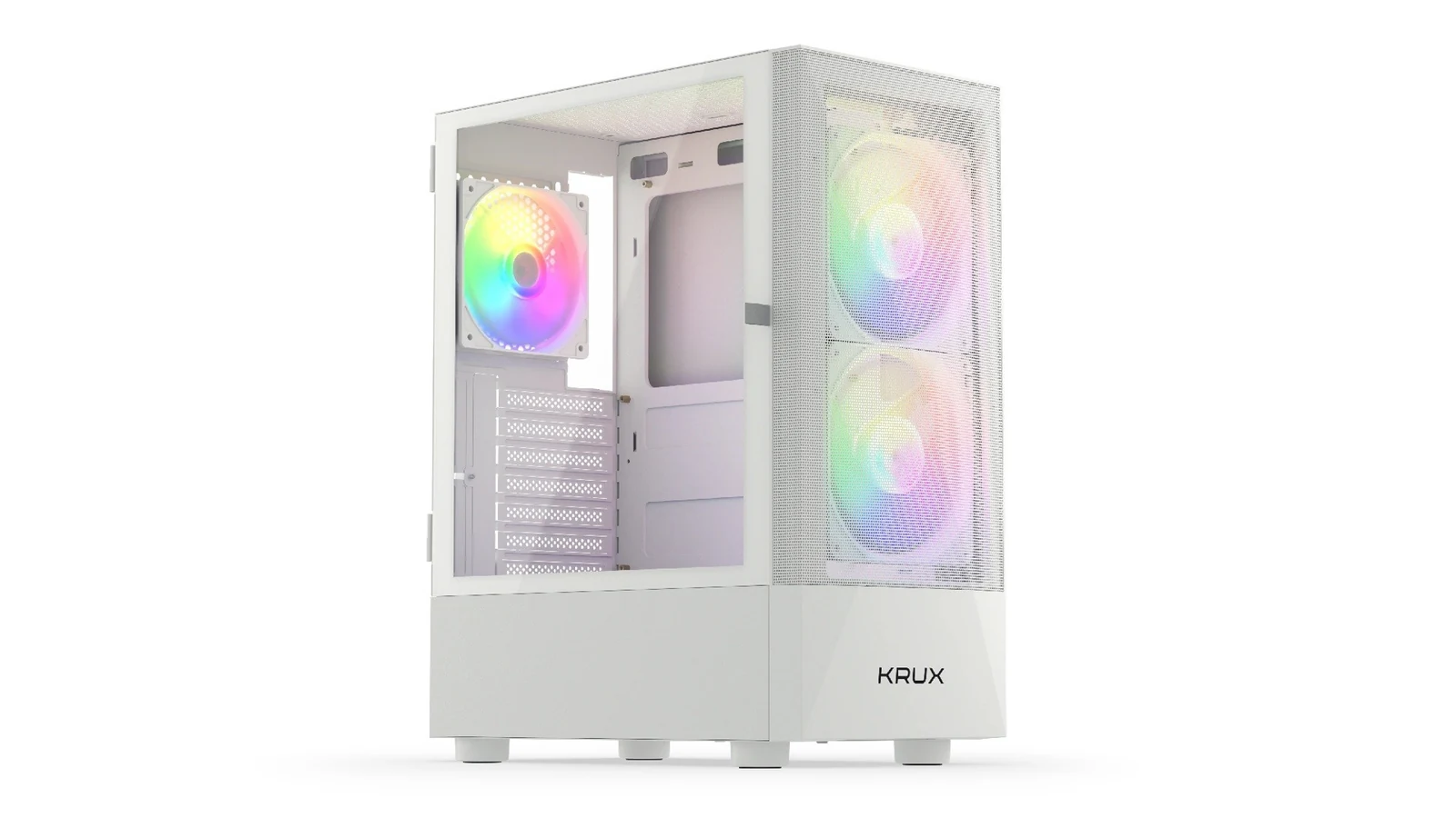 Obudowa KRUX Vako White RGB - Biała, ATX — zdjęcie 1 z 8