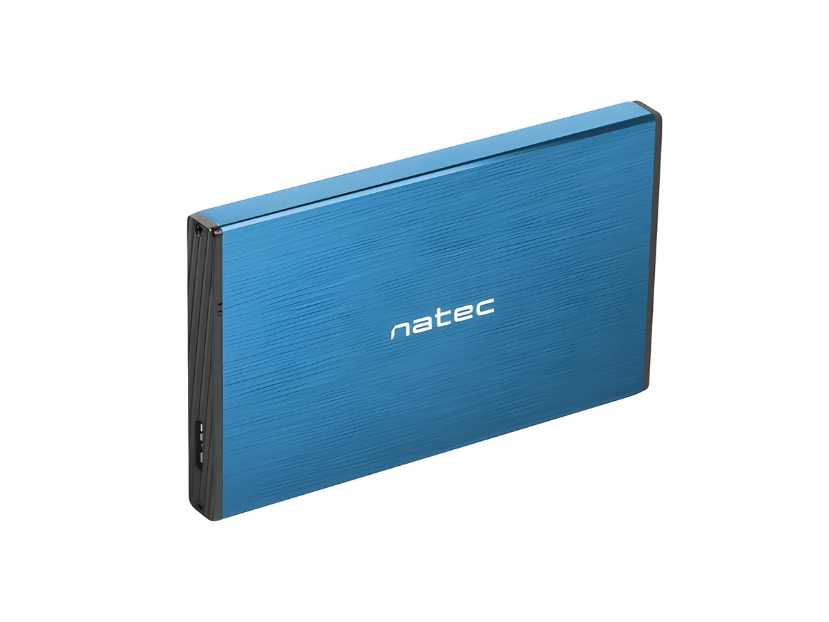 Obudowa NATEC Rhino Go NKZ-1280, Niebieska, Aluminium