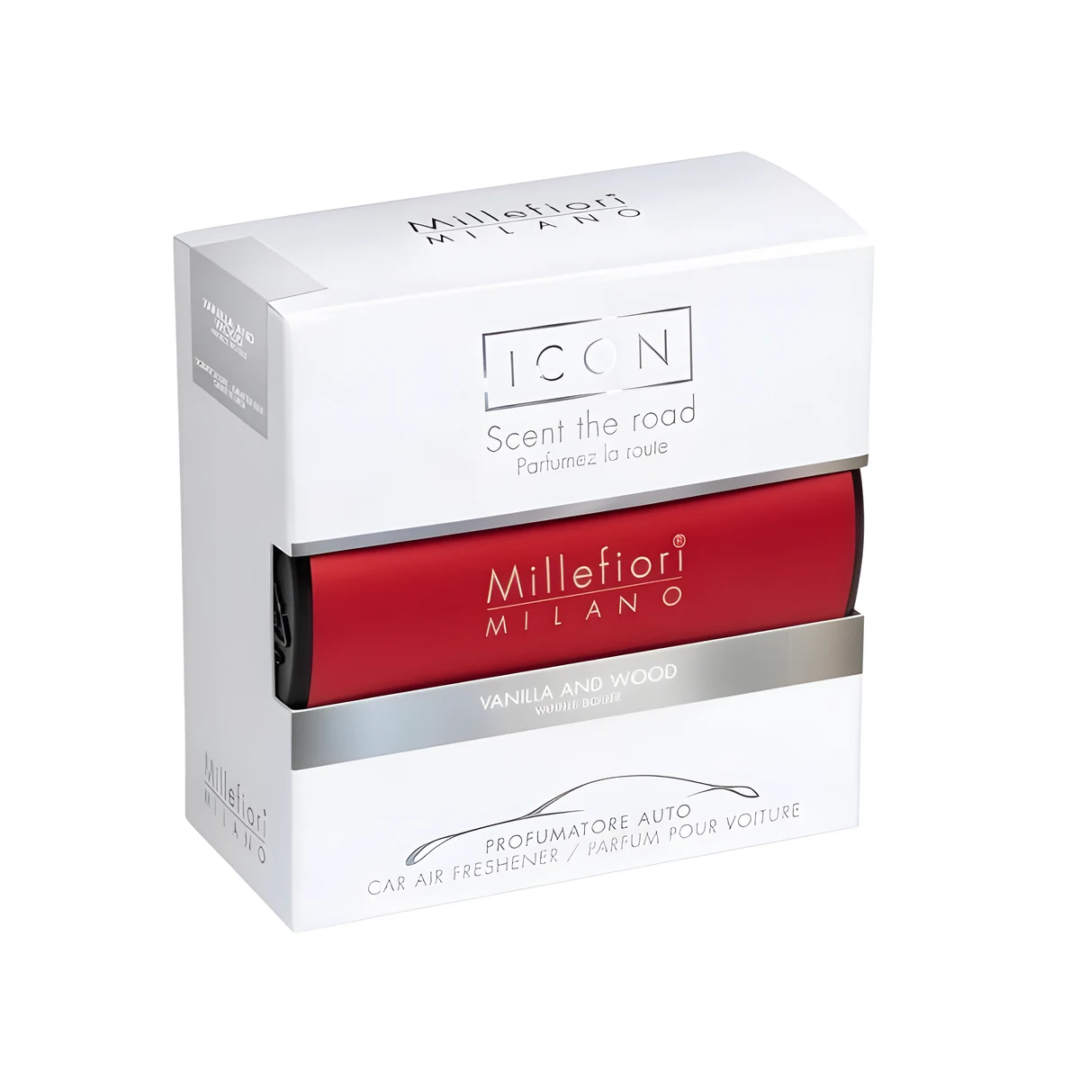 Odświeżacz do samochodu RED - VANILLA & WOOD MILLEFIORI