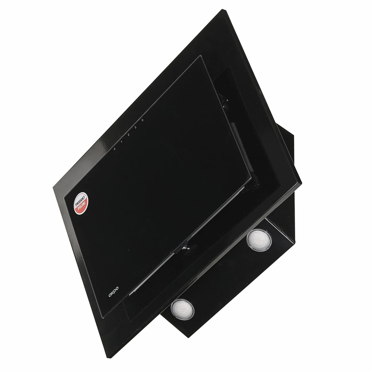 Okap kominowy AKPO WK-4 NERO ECO 50 cm | LED liniowy | czarny (OUTLET)