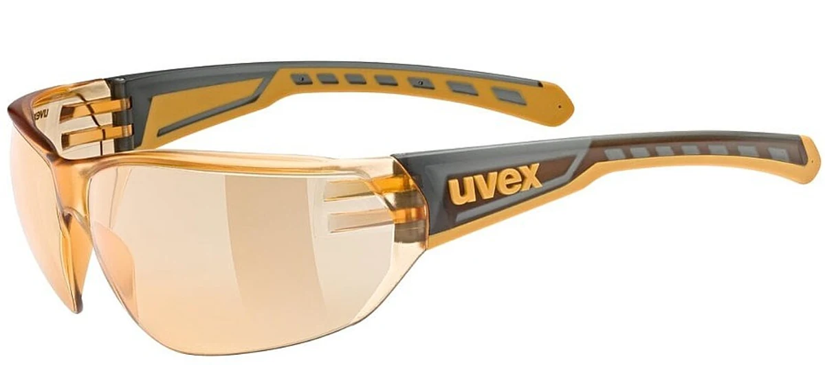 Okulary rowerowe UVEX Equate, smoke/orange