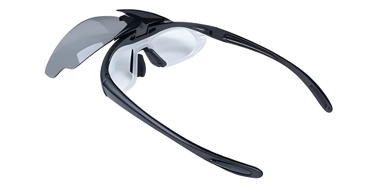 Okulary strzeleckie Wosport Black z 3 wymiennymi wizjerami