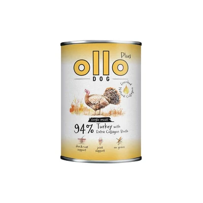 Ollo Plus Karma Mokra z Kolagenem i Indykiem 800g