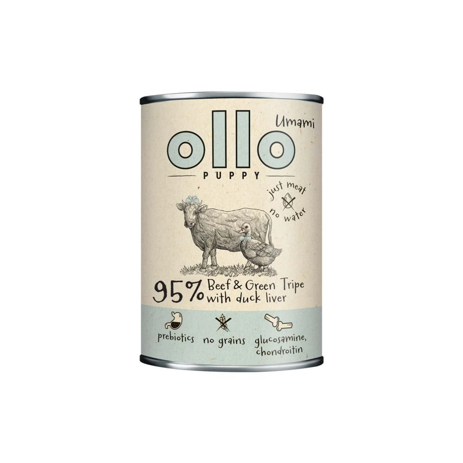 Ollo Puppy Umami Woł. żwacze z Kaczej Wętrobą 850g — zdjęcie 1 z 6