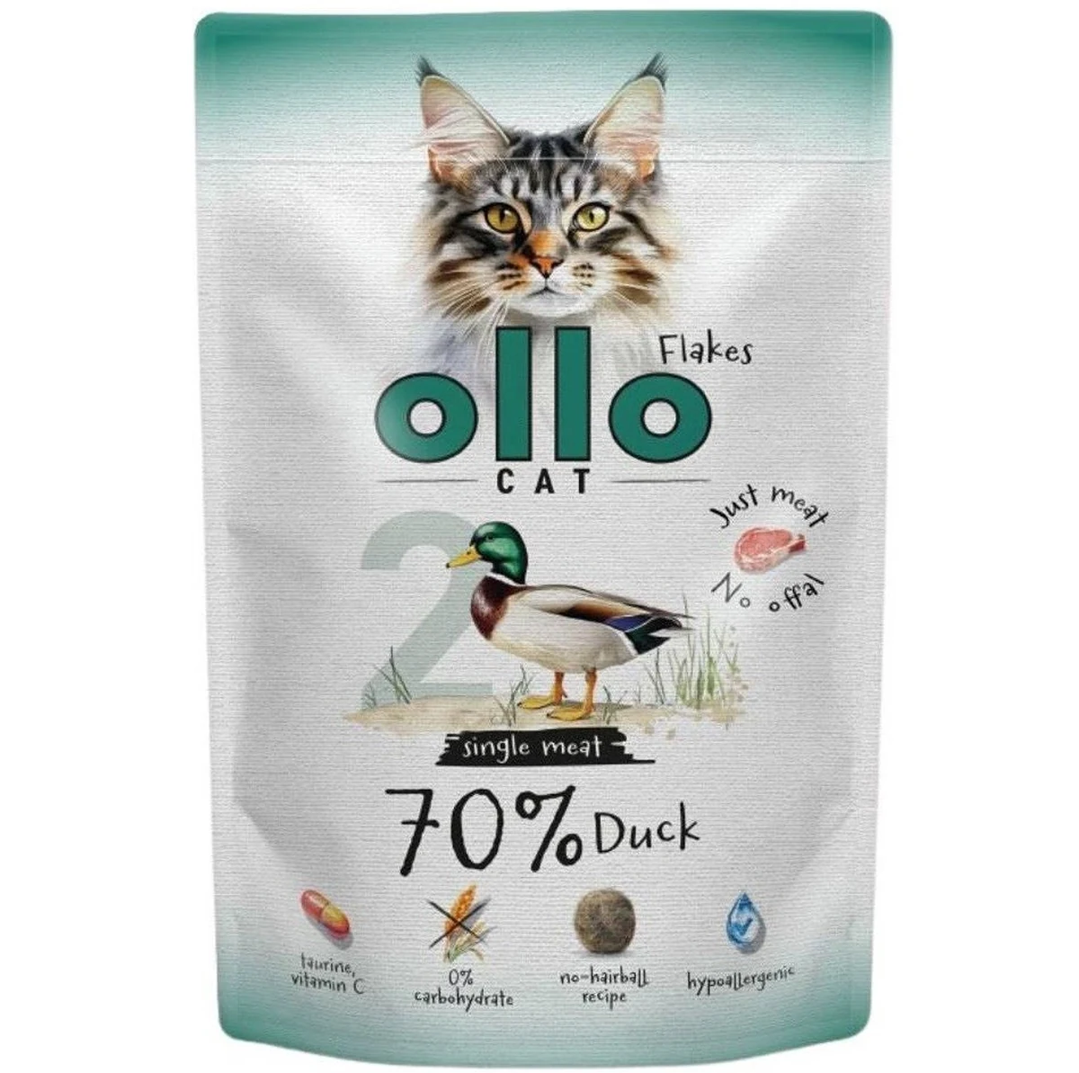 Ollo saszetka nr 2 kot Kaczka 85 g