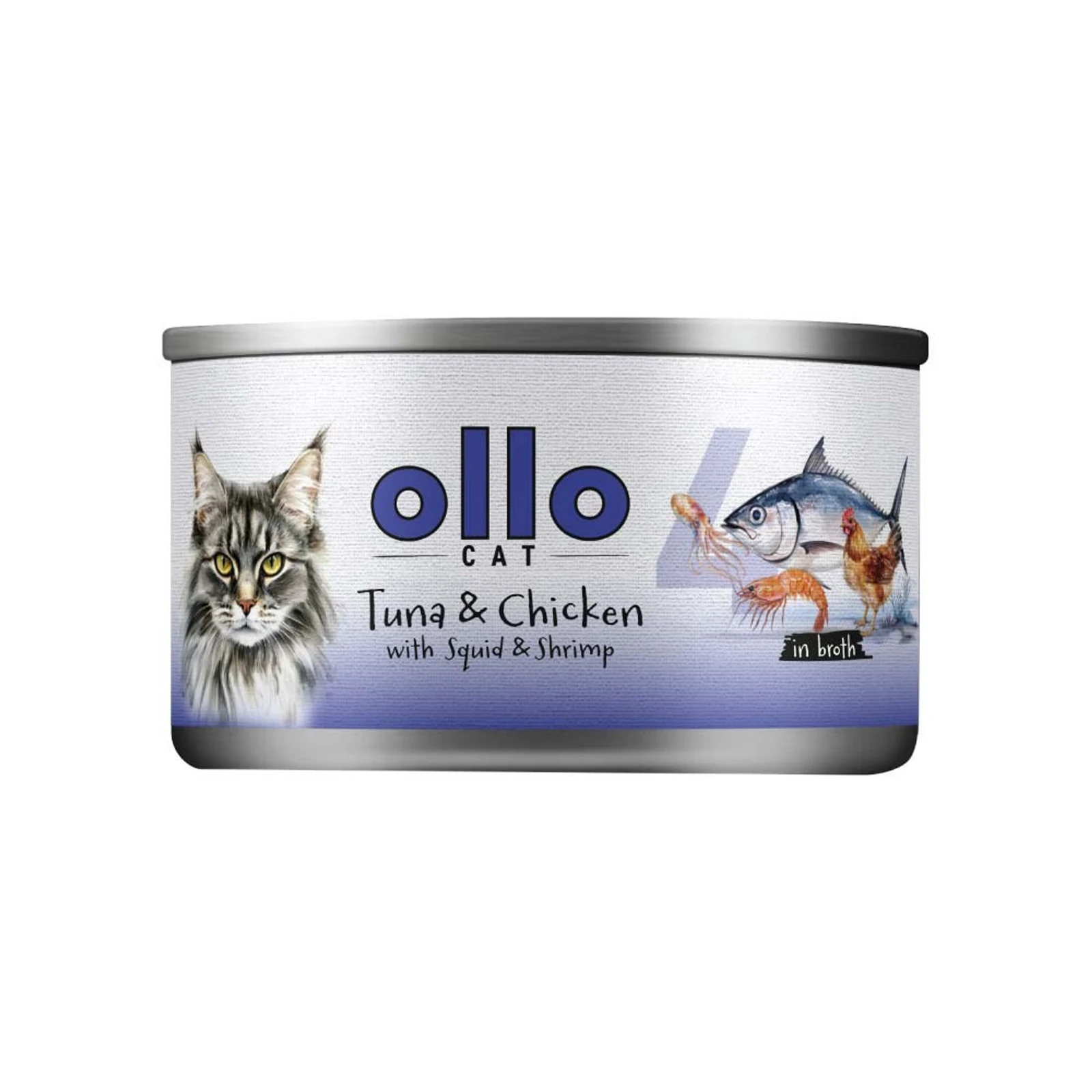 Ollo Tuna & Chicken with Squid & Shrimp 70g — zdjęcie 1 z 2
