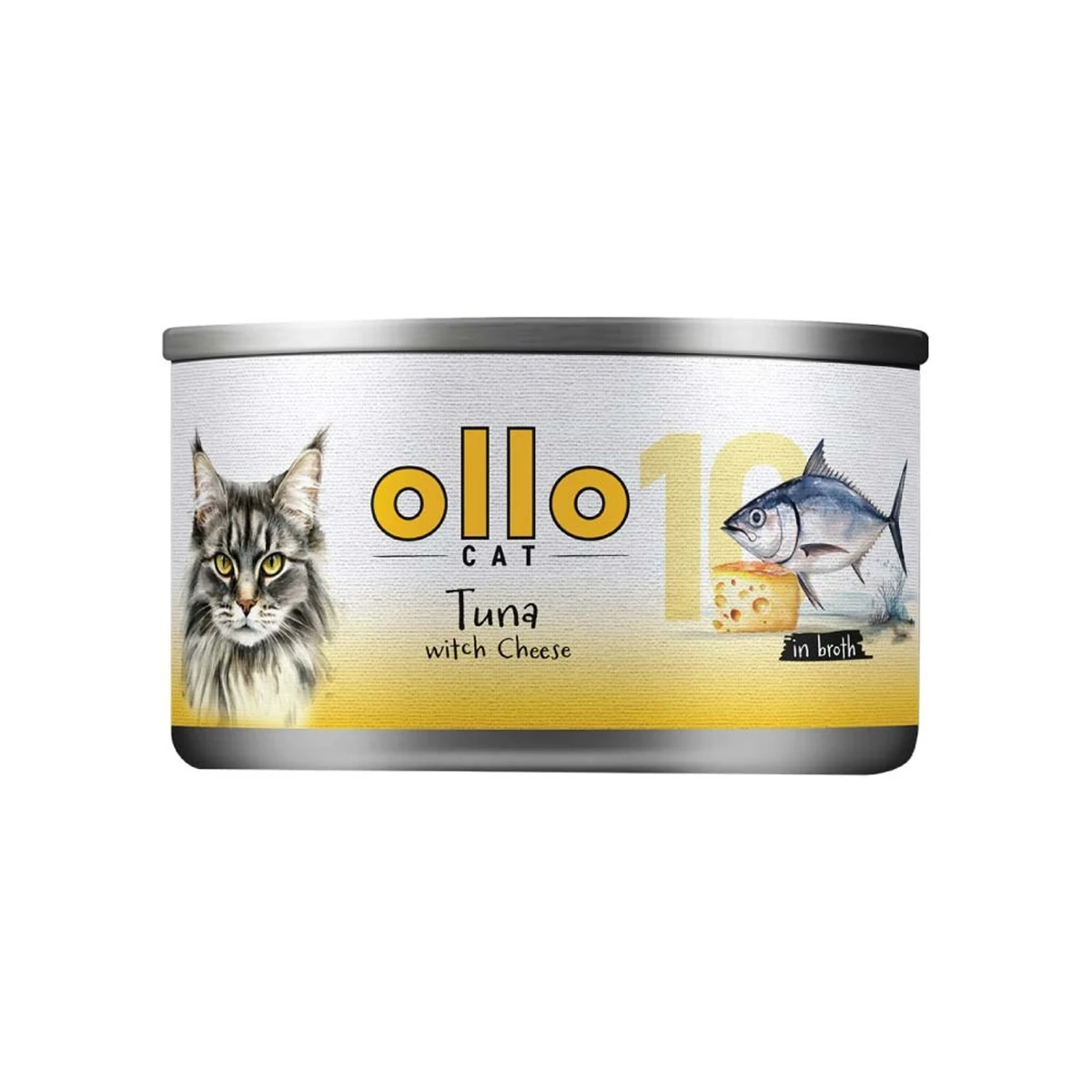 Ollo Tuna with Cheese in Broth 70g