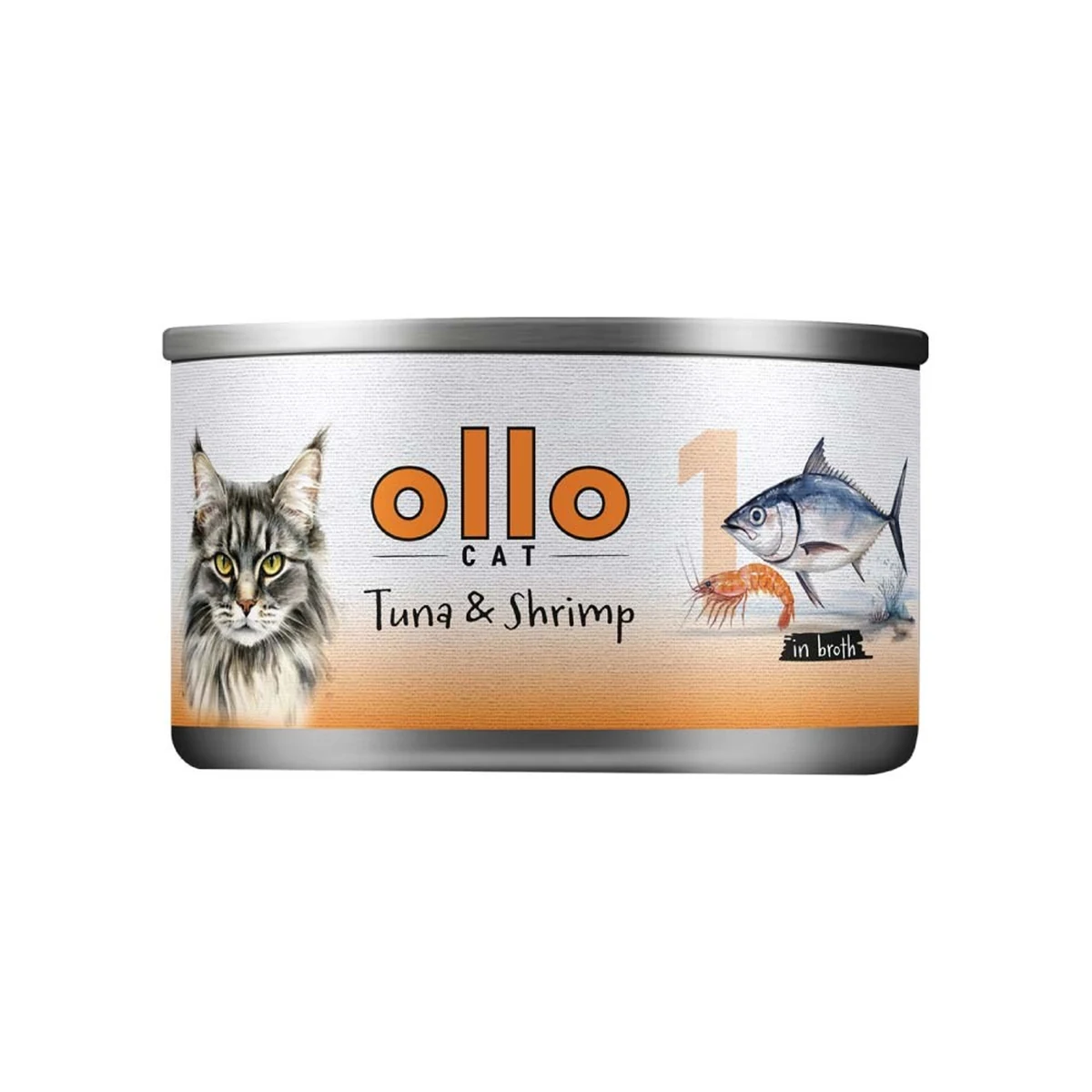 Ollo Tuna with Shrimp in Broth 70g