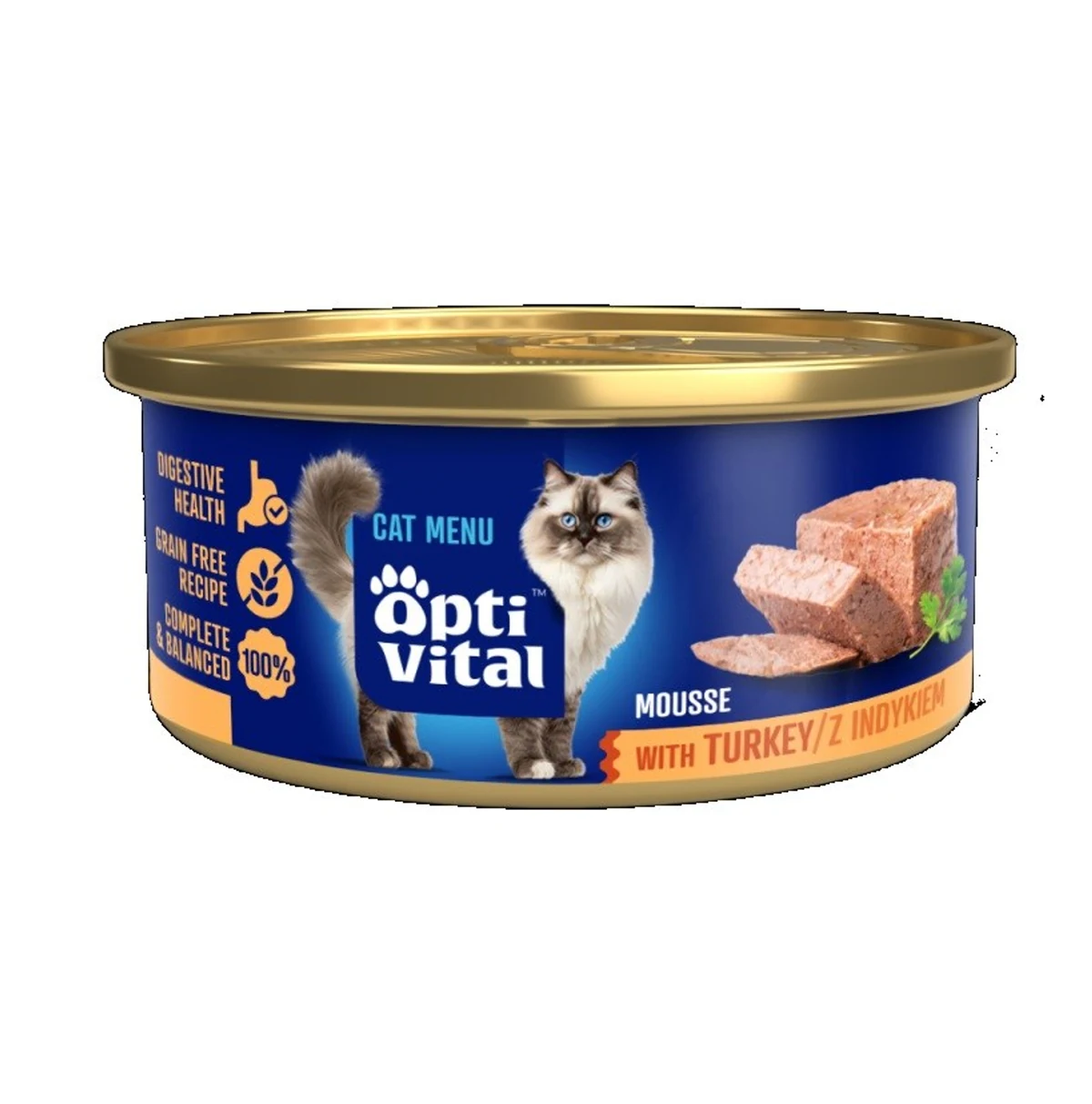 OptiVital mini puszka - Mus dla dorosłych kotów 85g