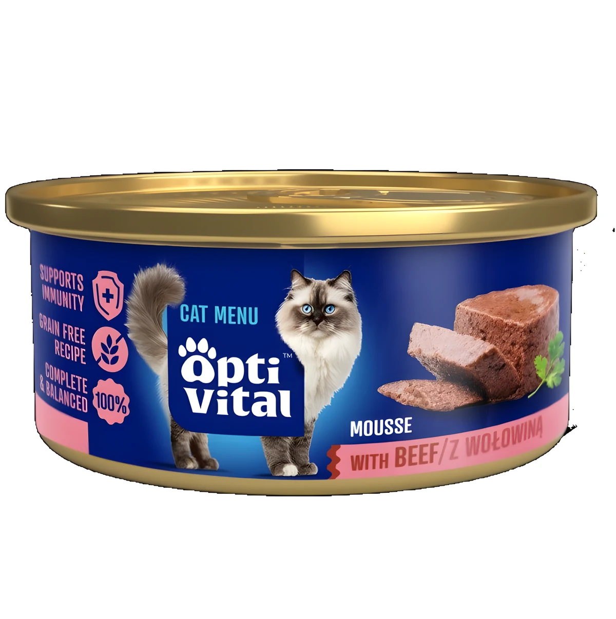 OptiVital mini puszka - Mus dla dorosłych kotów 85g