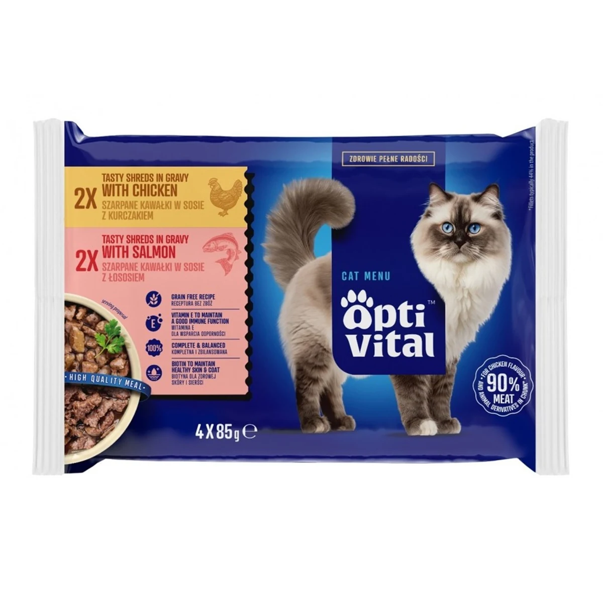 OptiVital saszetki - karma dla kotów 4x85g