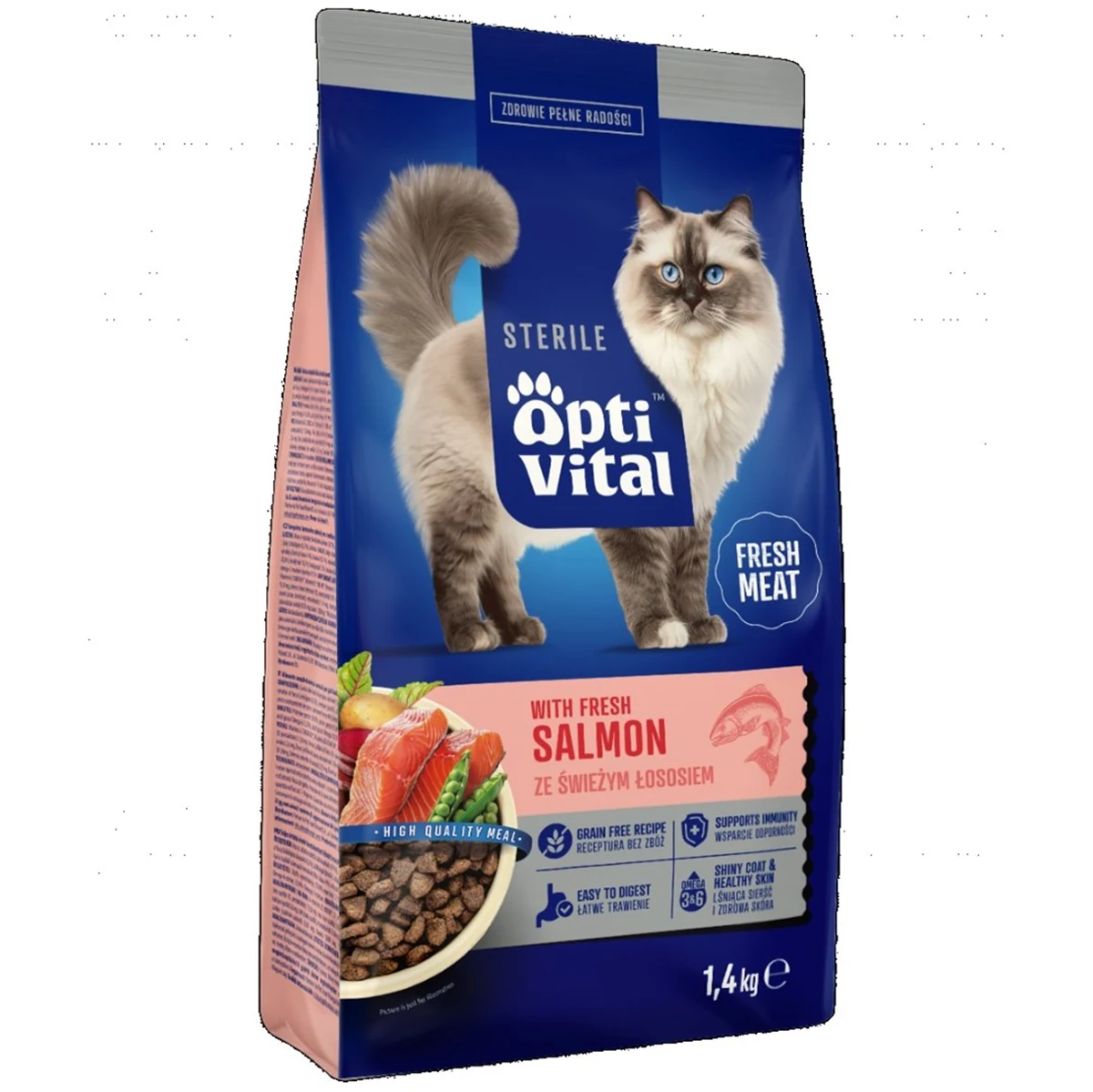 OptiVital Steril - Karma Sucha dla Sterylizowanych Kotów 1,4 kg