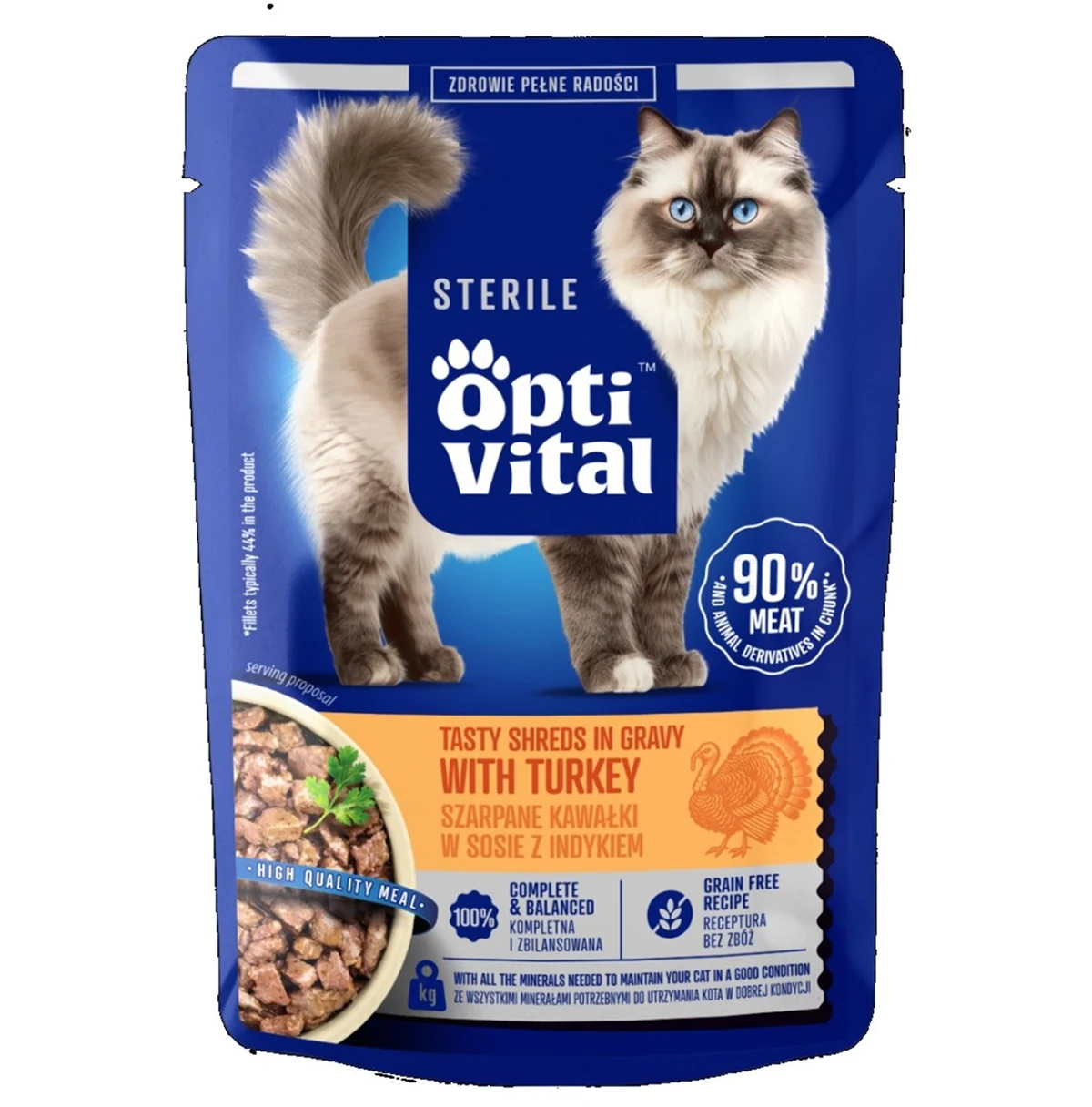 OptiVital szarpane kawałki 85g dla kota